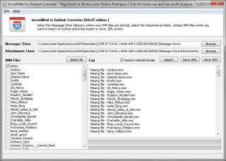 Export IncrediMail emails to EML files